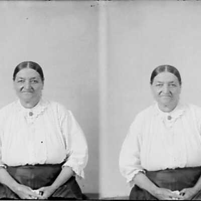 Double Photo of Woman