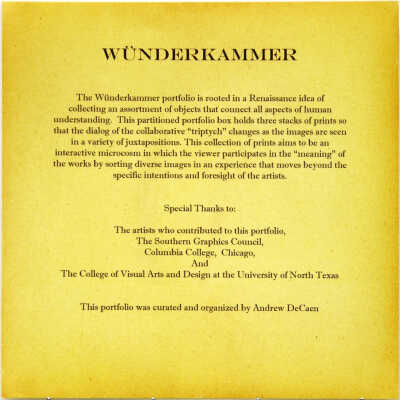 Wünderkammer: A Cabinet of Curiosities