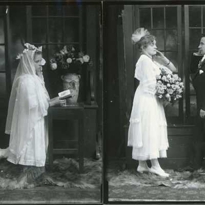Two Photos - First Communion and Engagement (?)