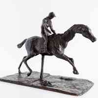 Cheval au Galop sur le Pied Droit (Avec Jockey, Bronze No. 35) (Horse Galloping on Right Foot / with Jockey, Bronze No. 35)