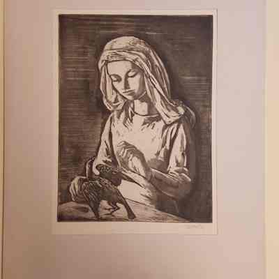 Girl with a Finch
