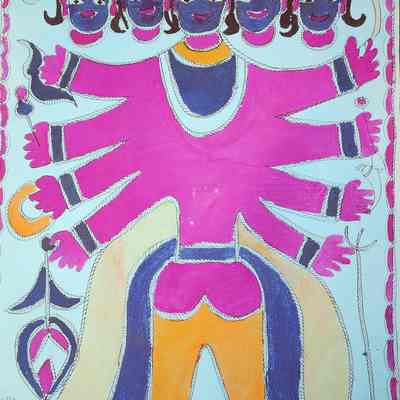 Ravana the Demon King of Lanka (Now Ceylone)