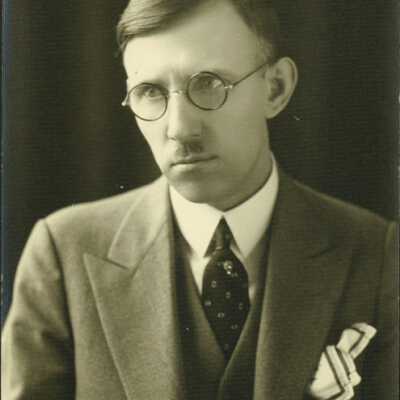 Man Wearing Spectacles with Moustache