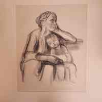 Arbeiter Frau mit Schlafendem Jungen (Worker Mother with Sleeping Boy)