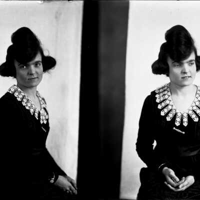 Double Photo of Woman