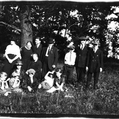 Family Among Trees