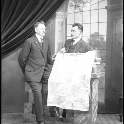 Two Men with a Map