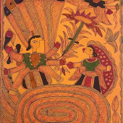 Lord Vishnu and Lord Krishna and the Nagaraja Shesha