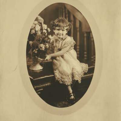 Little Girl Wearing Headpiece