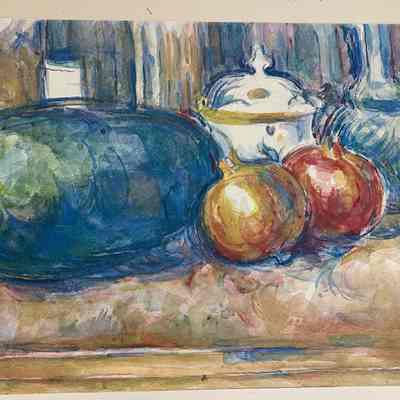 Still-Life with a Watermelon and Pomegranates
