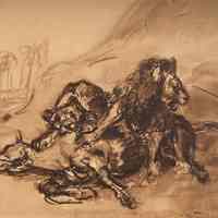 Copy of Löwen, ein Pferd zerfleischend (Lions Mauling a Horse)