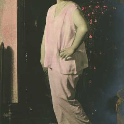 Young Woman Wearing Trousers