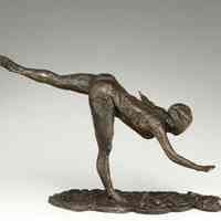 Arabesque sur la Jambe Droite, la Main Droite Pres de Terre le Bras Gauche en Debors (Arabesque over the Right Leg, Right Hand Near the Ground Left Arm Outstretched)