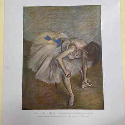 Reproduction of Danseuse Nouant Son Brodequin (Dancer Tying Her Buskin)