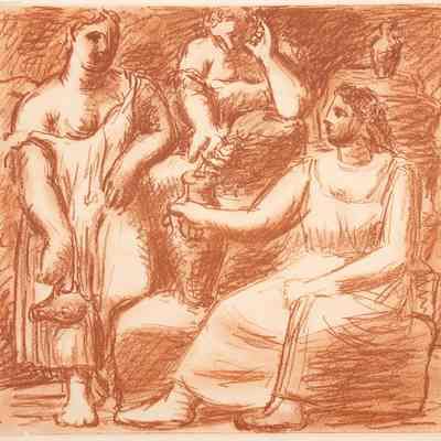 Three Women at a Fountain