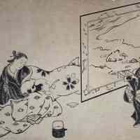 Maid Bringing Rice Cakes