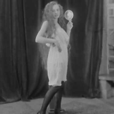Young Woman with Mirror