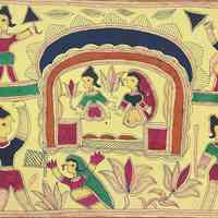 Wedding Procession with Bridal Couple Riding in a Doli