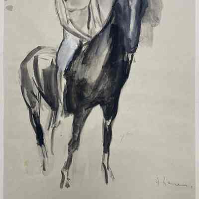 Unknown (Man Riding a Horse)