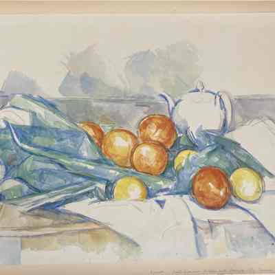 Théière et oranges (La Nappe)