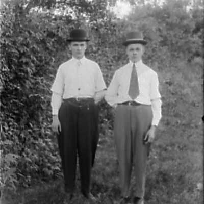 Two Men in Bowlers