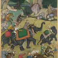 Hunt Scene (Procession with Elephants)
