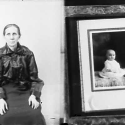 Woman and Photo of Baby
