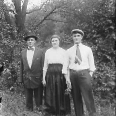 Two Men and a Woman/Mother and Sons(?)