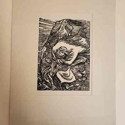 Gruppe im Sturm (Group in a Storm) from Deutsche Graphiker der Gegenwart (Contemporary German Printmakers)