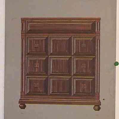 wooden cupboard