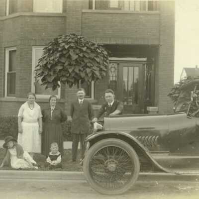 Family and Auto Outside of Home