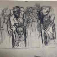 Die Mutters (The Mothers) Preparatory Sketch Reproduction