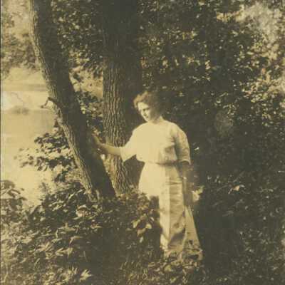 Woman Along River