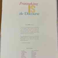 Printmaking Is the Disclosure