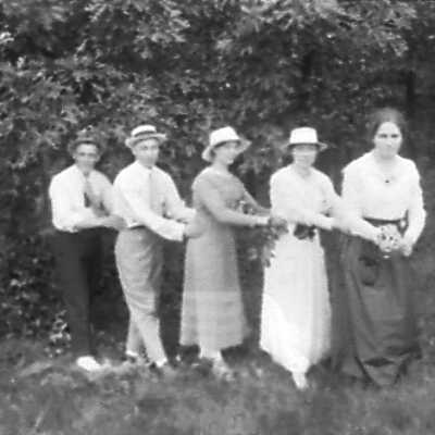 Two Men and Three Women