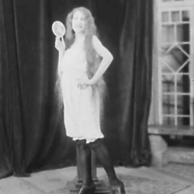 Young Woman with Mirror