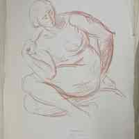 Unknown Test Print (Nude Woman Sitting)