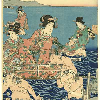 Ohi Gawa Nagoya (Crossing the Ohi River)