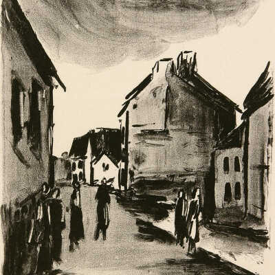 Untitled (village street)