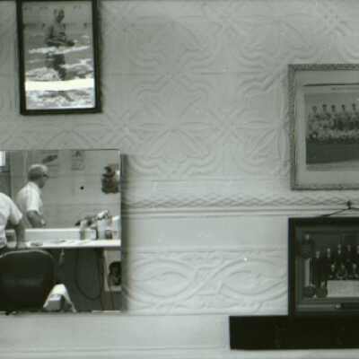 DePue Barbershop interior