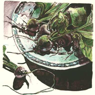 A Plate of Radishes