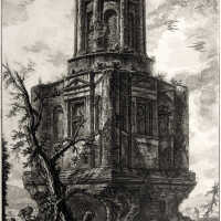 Avanzi di un antico Sepolcro oggi detto la Conocchia (Remains of an Ancient Tomb called La Conocchia) from Vedute di Rome (Views of Rome)