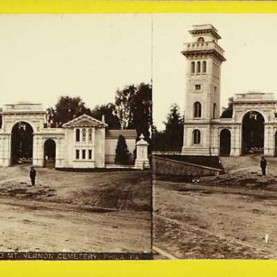 Entrance to Mt. Vernon Cememtery, Philadelphia, PA