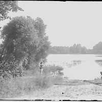 Blanche C. Osterlund in bathing suit