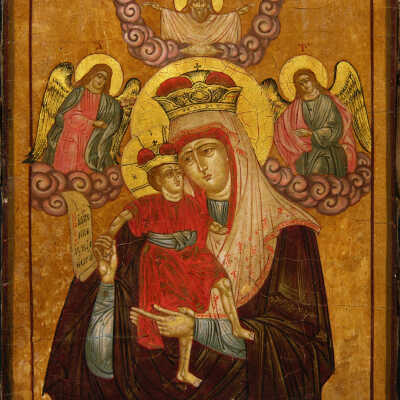 Mother of God of Tenderness and Other Figures, The