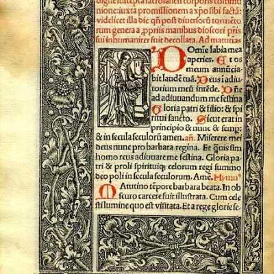 Leaf From Book of Hours