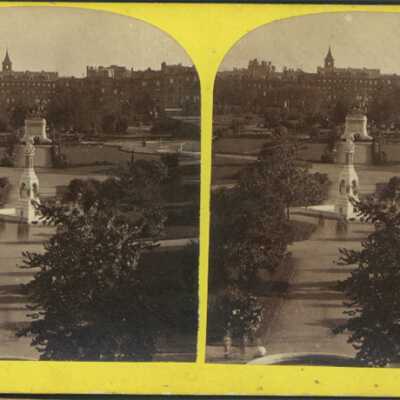 Panorama of Public Garden, Boston Mass.
