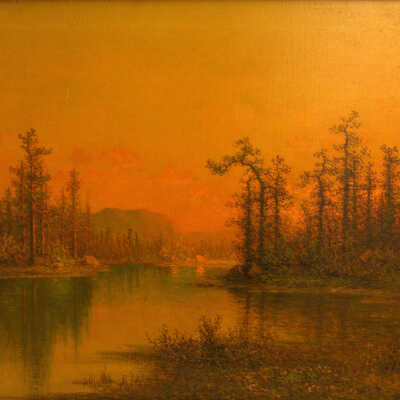 Sunset River Landscape