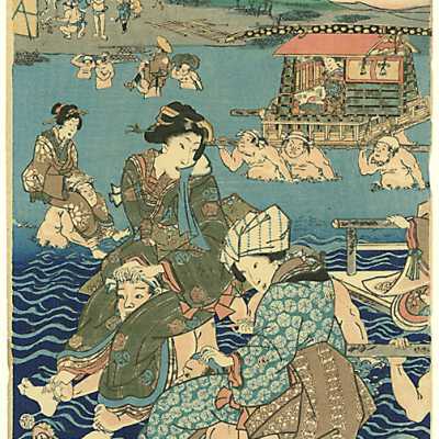 Ohi Gawa Nagoya (Crossing the Ohi River)