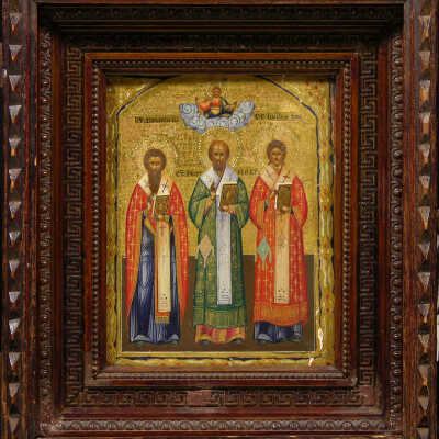 Three Great Hierarchs: St. Basil the Great of Caesarea, St. Gregory the Theologian of Nazianzus, and St. John Chrysostom of Antioch, The